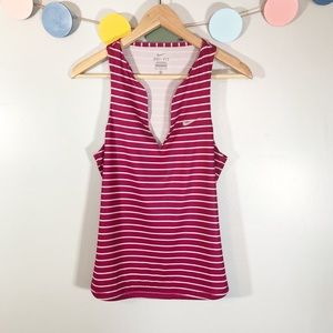 Nike Dri-fit Pure Striped Tennis Tank
